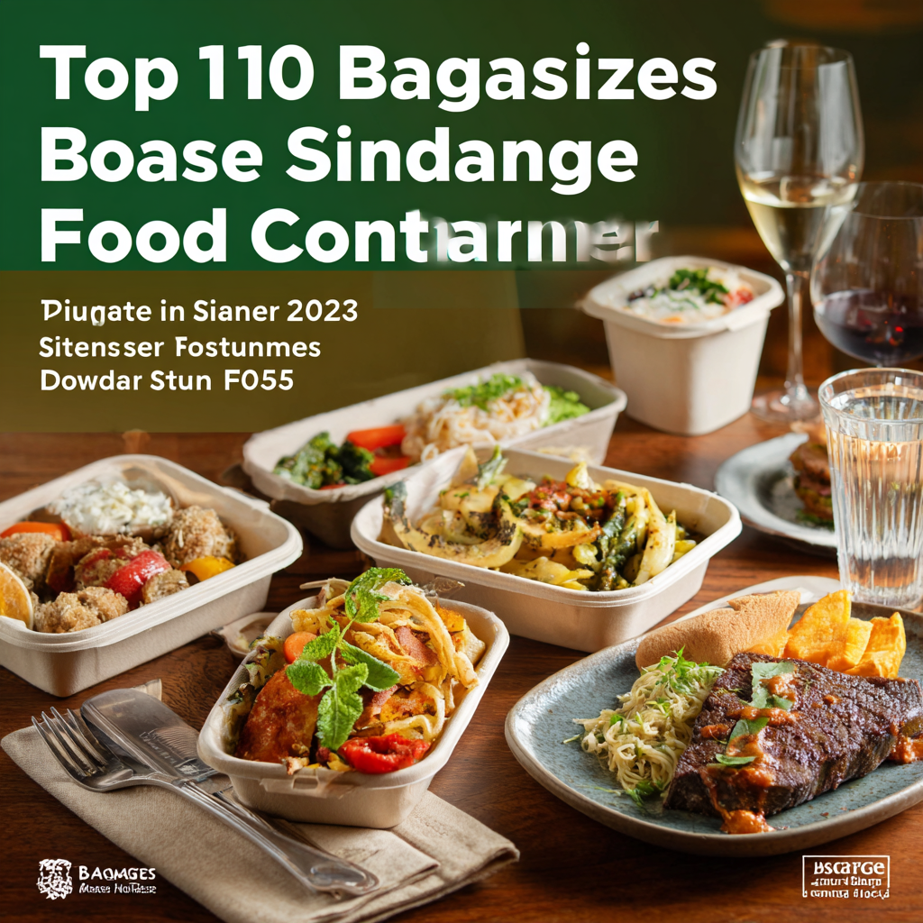 Top 10 Bagasse Food Containers for Sustainable Dining in 2025