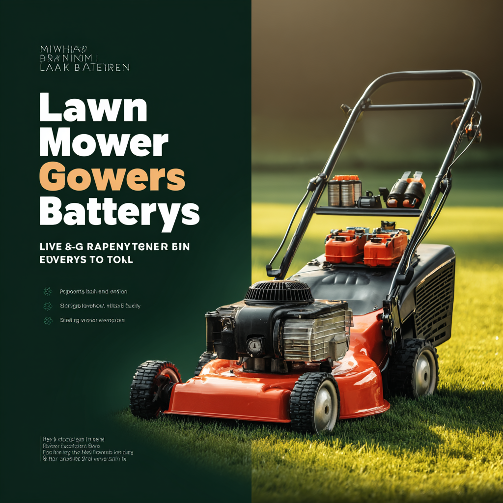 Why Lawn Mower Batteries Are Essential for Every Gardener's Toolkit