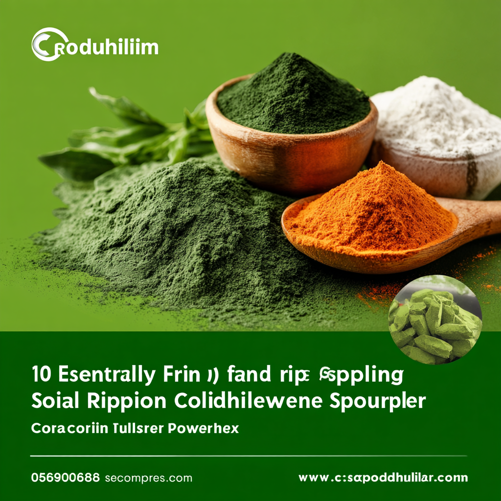 10 Essential Tips for Finding Reliable Sodium Copper Chlorophyllin Powder Suppliers