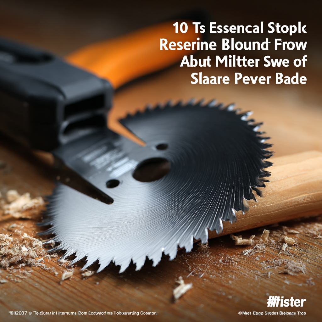 10 Essential Tips for Choosing the Right Miter Saw Blade for Perfect Cuts