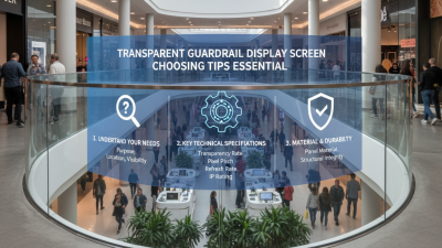 5 Essential Tips for Choosing the Best Transparent Guardrail Display Screen