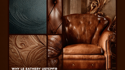 Why Leather Upholstery is the Best Choice for Your Home Decor
