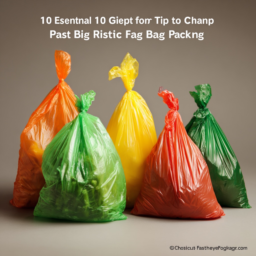10 Essential Tips for Choosing the Right Plastic Bag For Packing