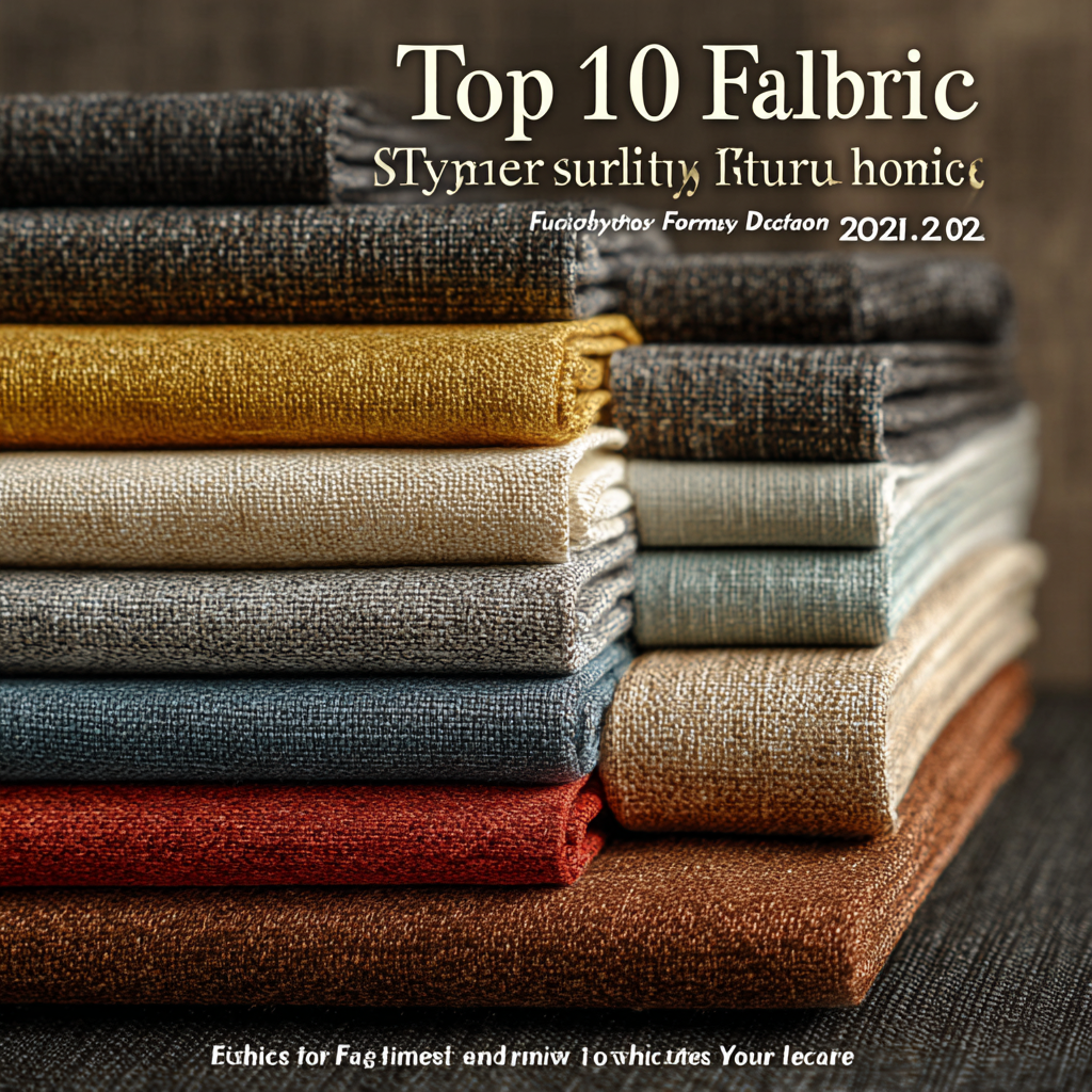 Top 10 Furniture Fabrics for Stylish Home Decor in 2023