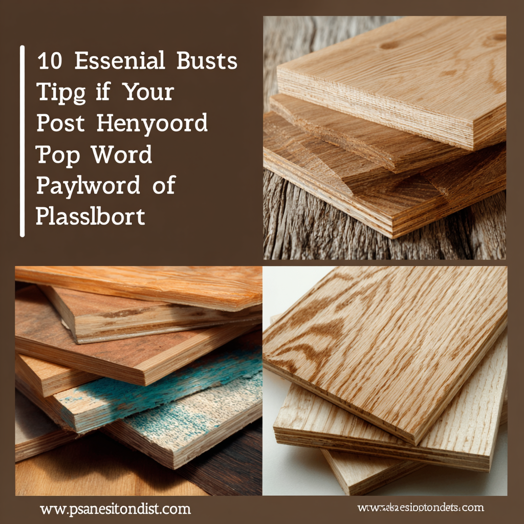 10 Essential Tips for Choosing the Best Hardwood Plywood for Your Projects