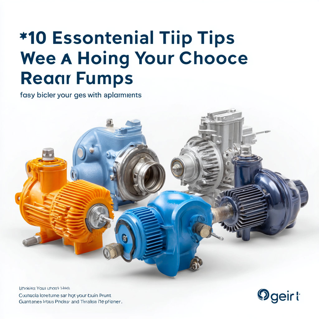 10 Essential Tips for Choosing the Right Gear Pump for Your Applications