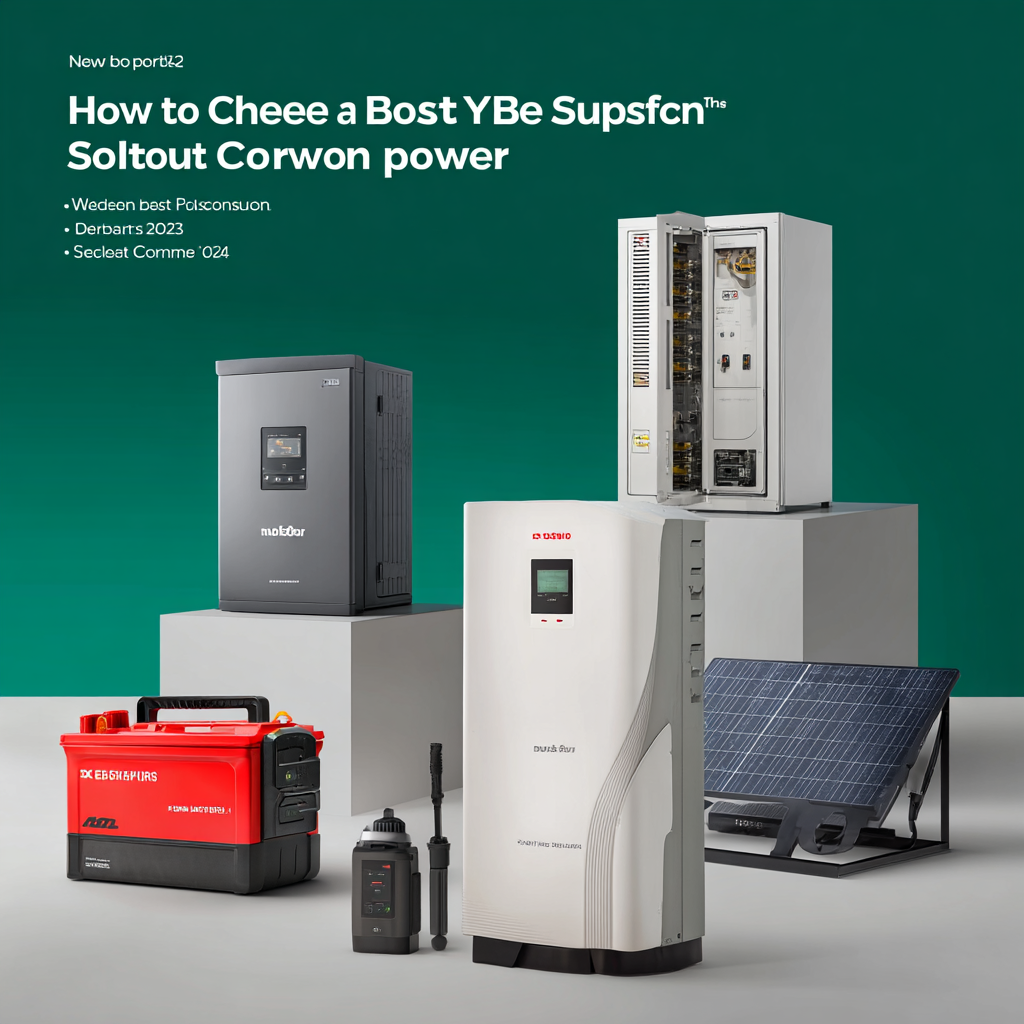 How to Choose the Best Back Up Power Solutions for Your Needs in 2025