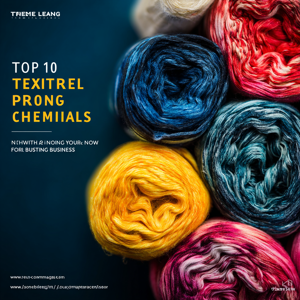 Top 10 Textile Printing Chemicals You Need to Know for Your Business