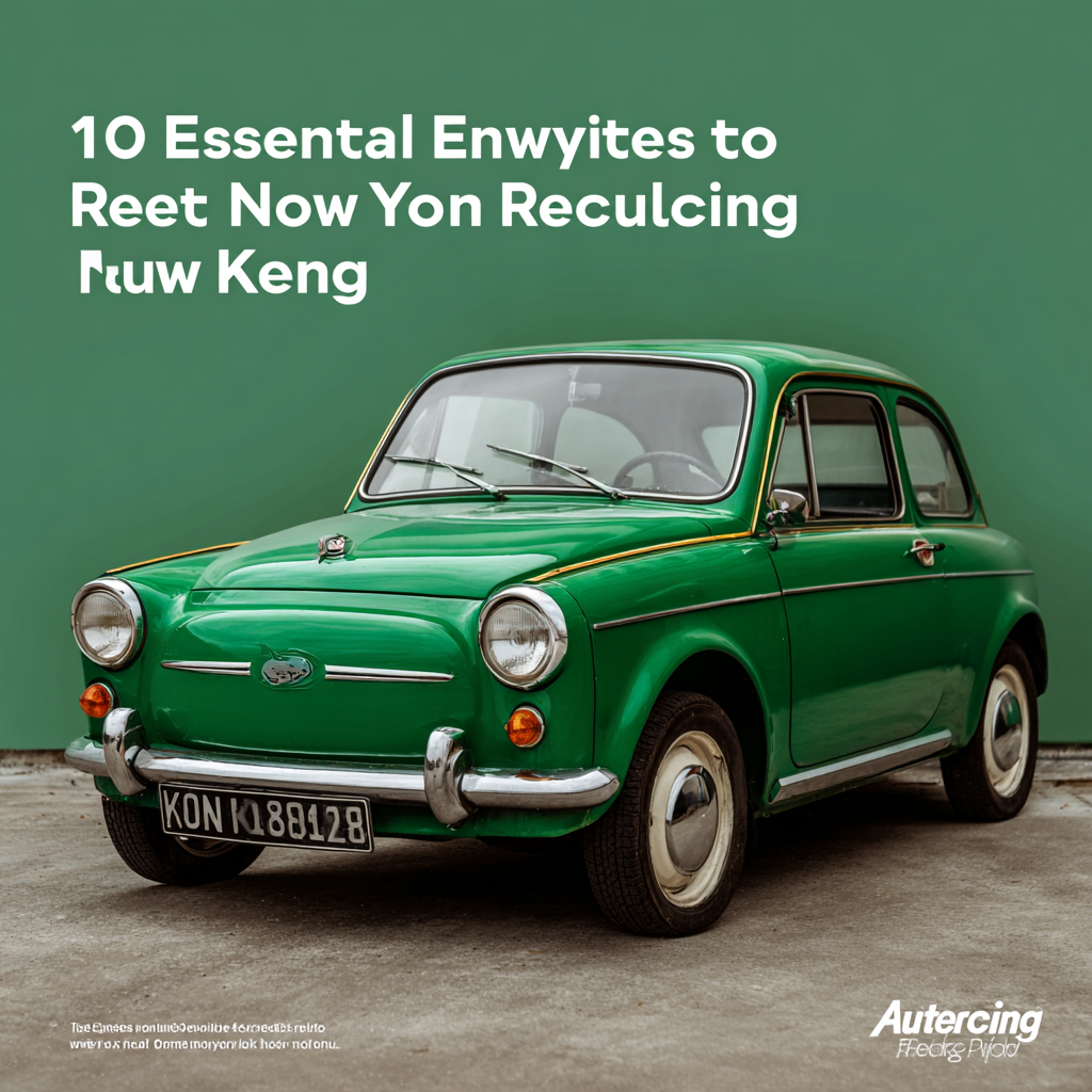 10 Essential Tips for Effective Auto Recycling You Need to Know