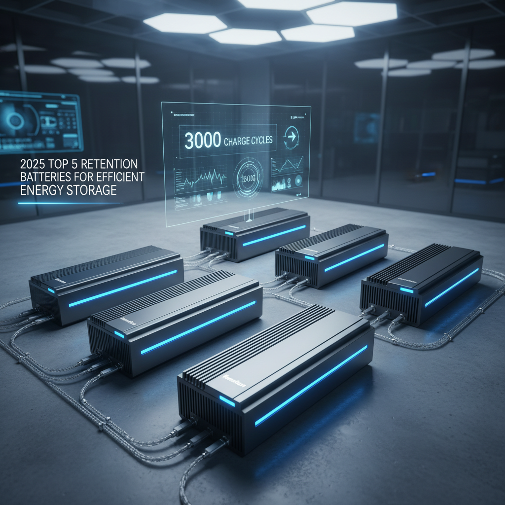 2025 Top 5 Retention Batteries for Efficient Energy Storage with 3000 Charge Cycles