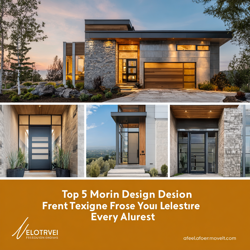 Top 5 Modern Front Door Designs to Elevate Your Home Aesthetic