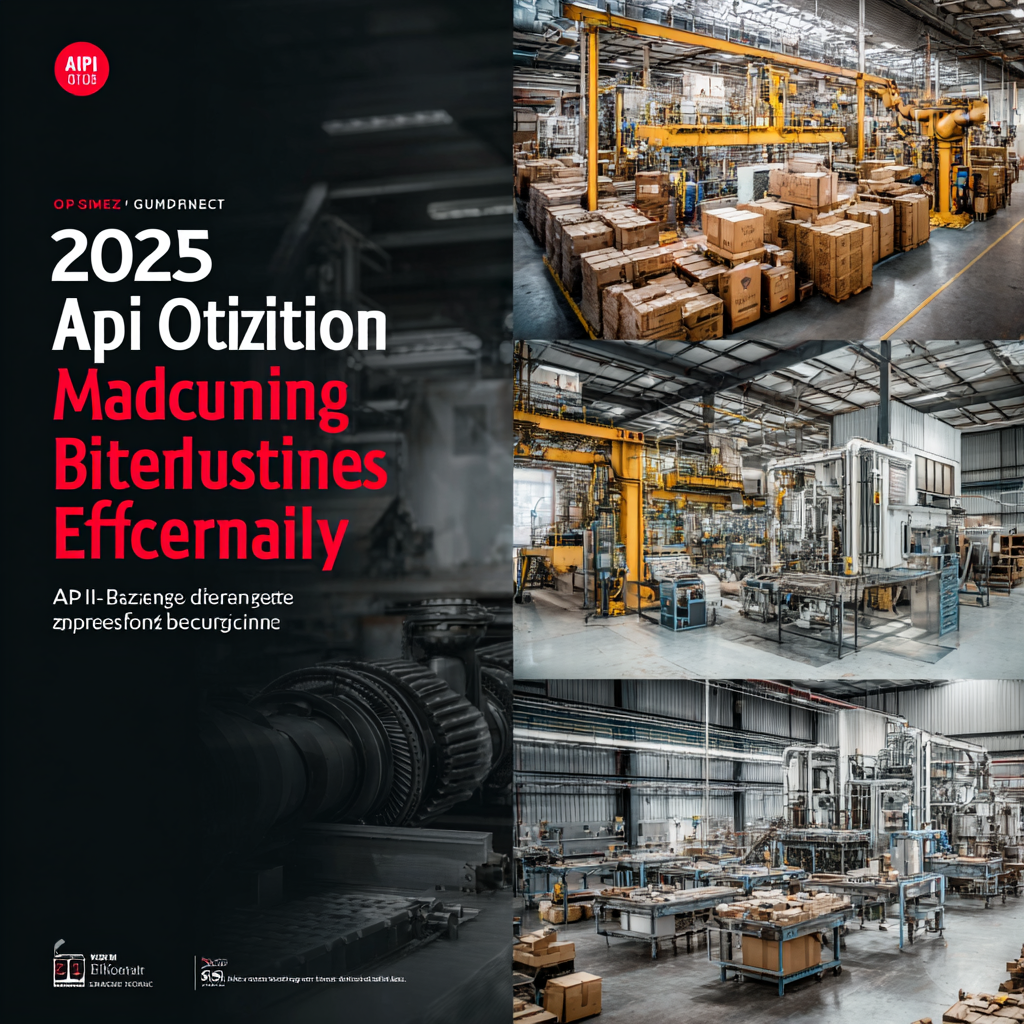 2025 How to Optimize API Manufacturing for Enhanced Business Efficiency