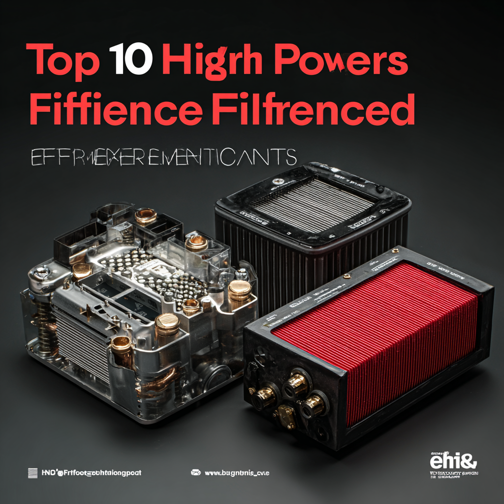 Top 10 High Power Filters for Enhanced Performance and Efficiency