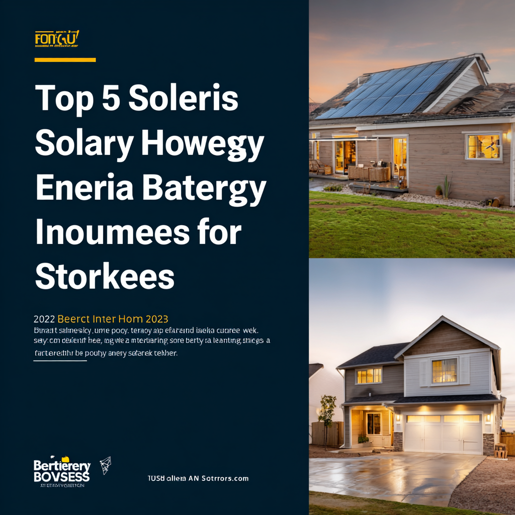 Top 5 Benefits of Solar Energy Battery Storage for Homeowners in 2023