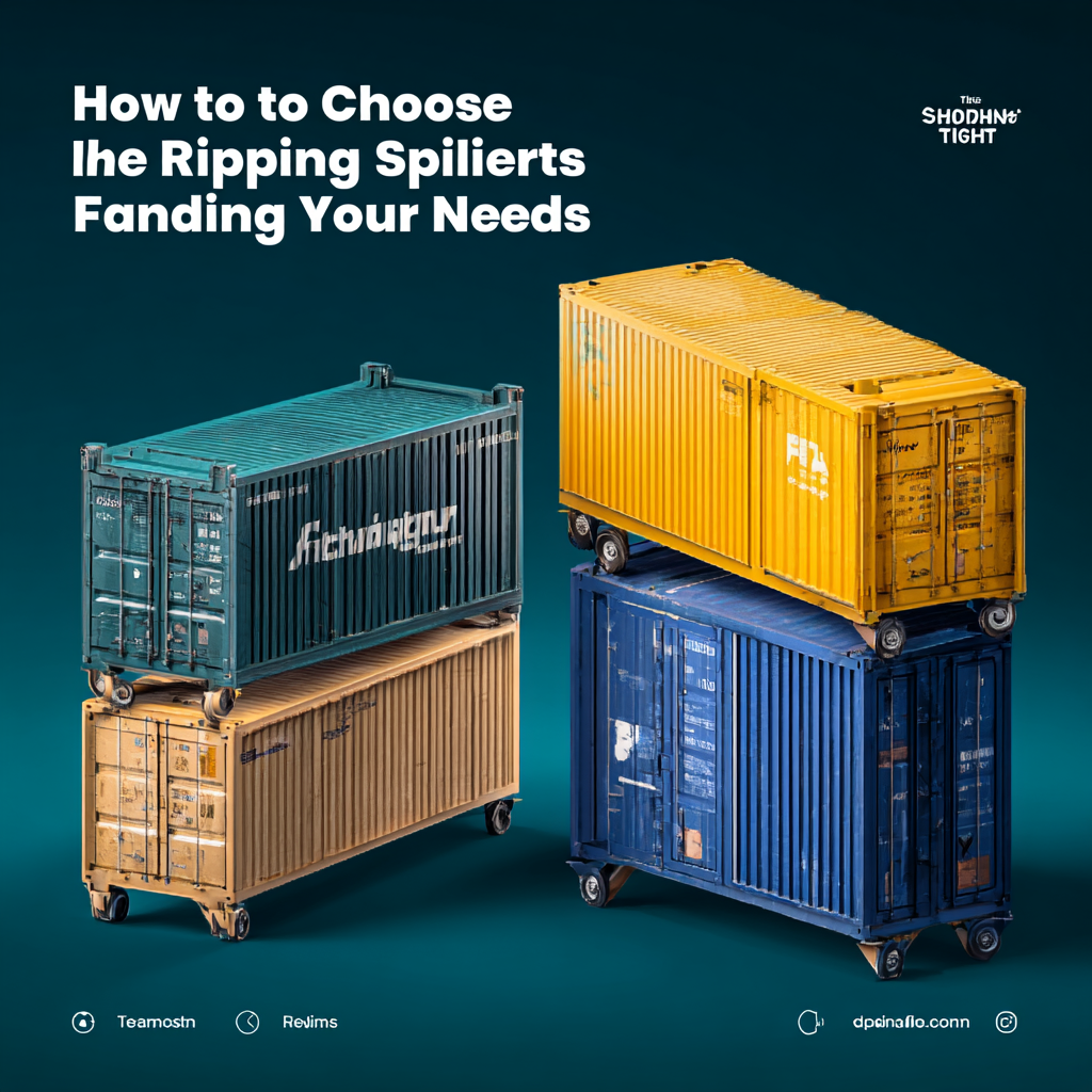 How to Choose the Right Shipping Containers for Your Needs