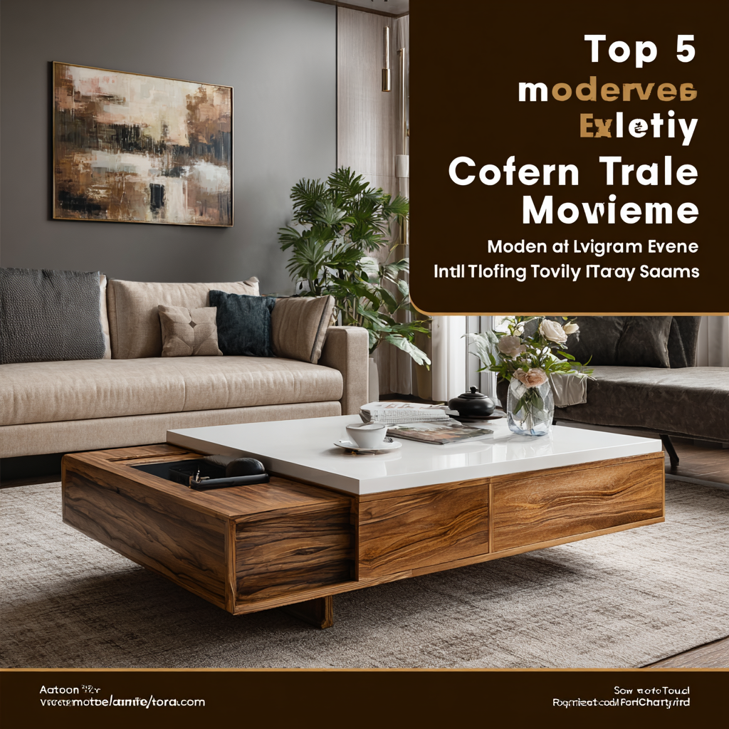 Top 5 Modern Coffee Tables to Elevate Your Living Room Style and Functionality