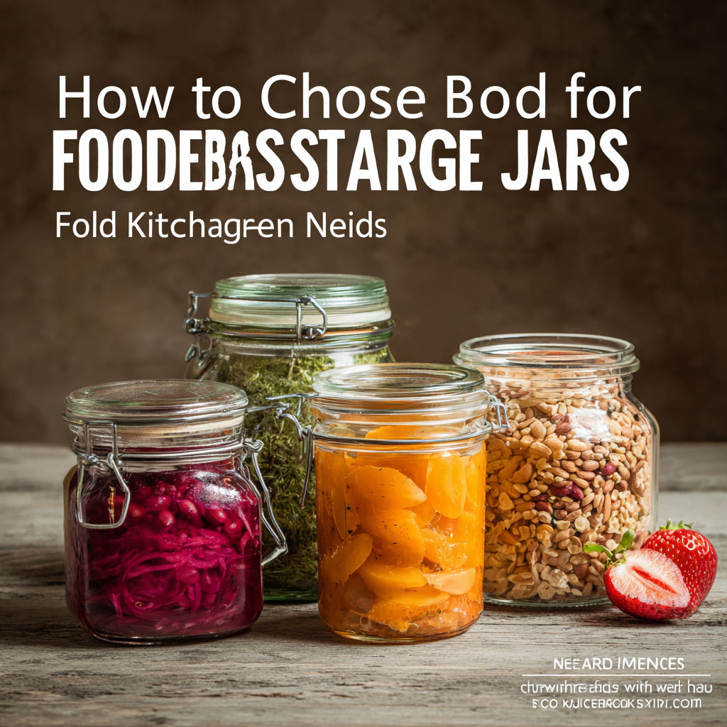 How to Choose the Best Food Storage Jars for Your Kitchen Needs