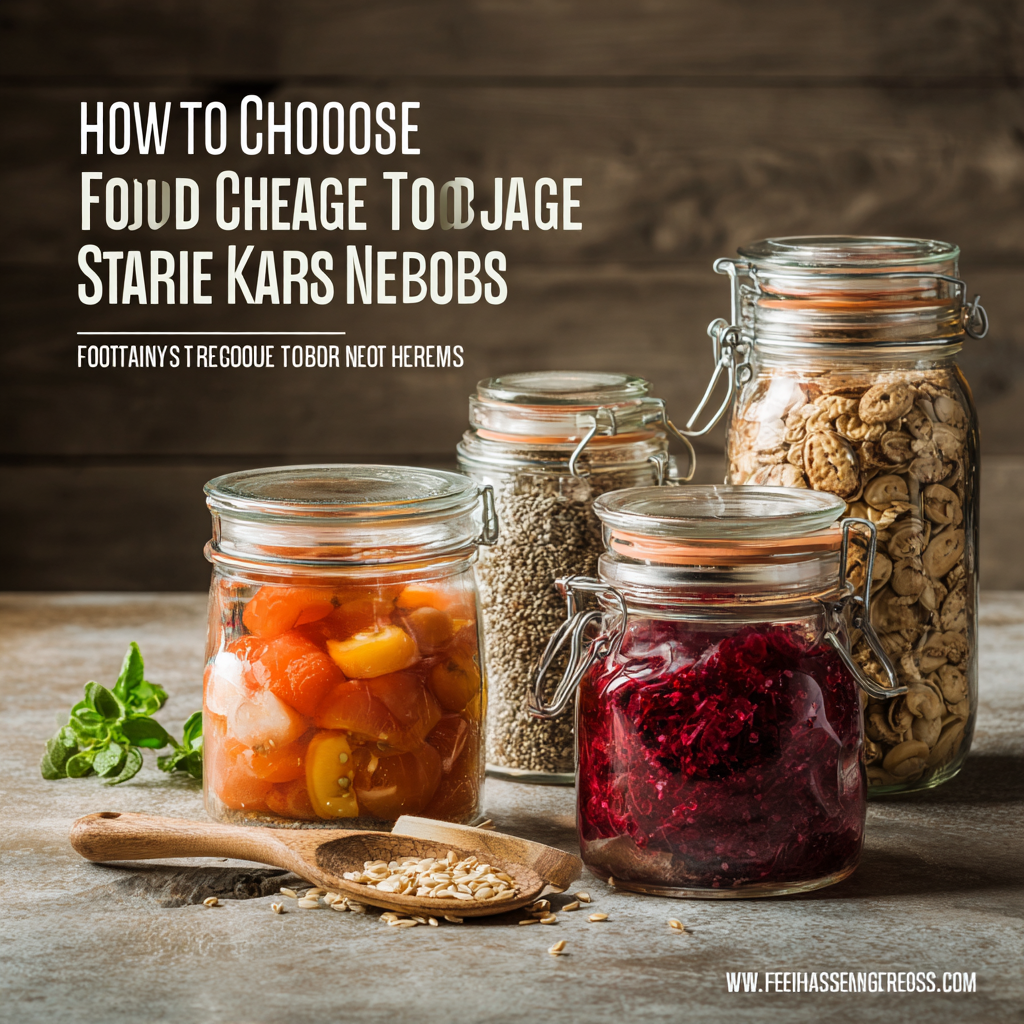 How to Choose the Best Food Storage Jars for Your Kitchen Needs