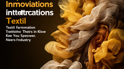 2025 Top 5 Innovations Transforming the Textile Industry You Need to Know