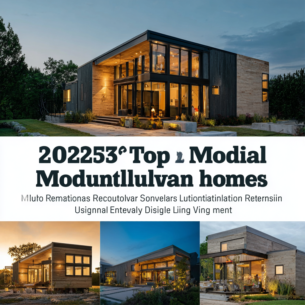 2025 Top 5 Modern Modular Homes Revolutionizing Sustainable Living and Design
