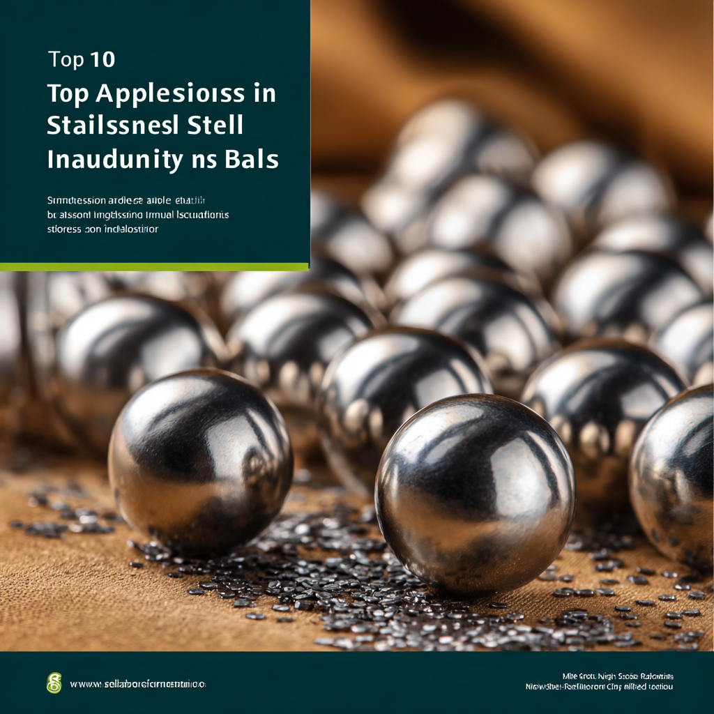 Top 10 Applications of Stainless Steel Balls in Manufacturing and Industry