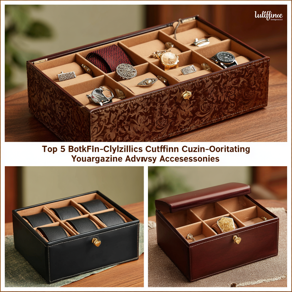 Top 5 Cufflink Boxes to Organize Your Accessories Efficiently