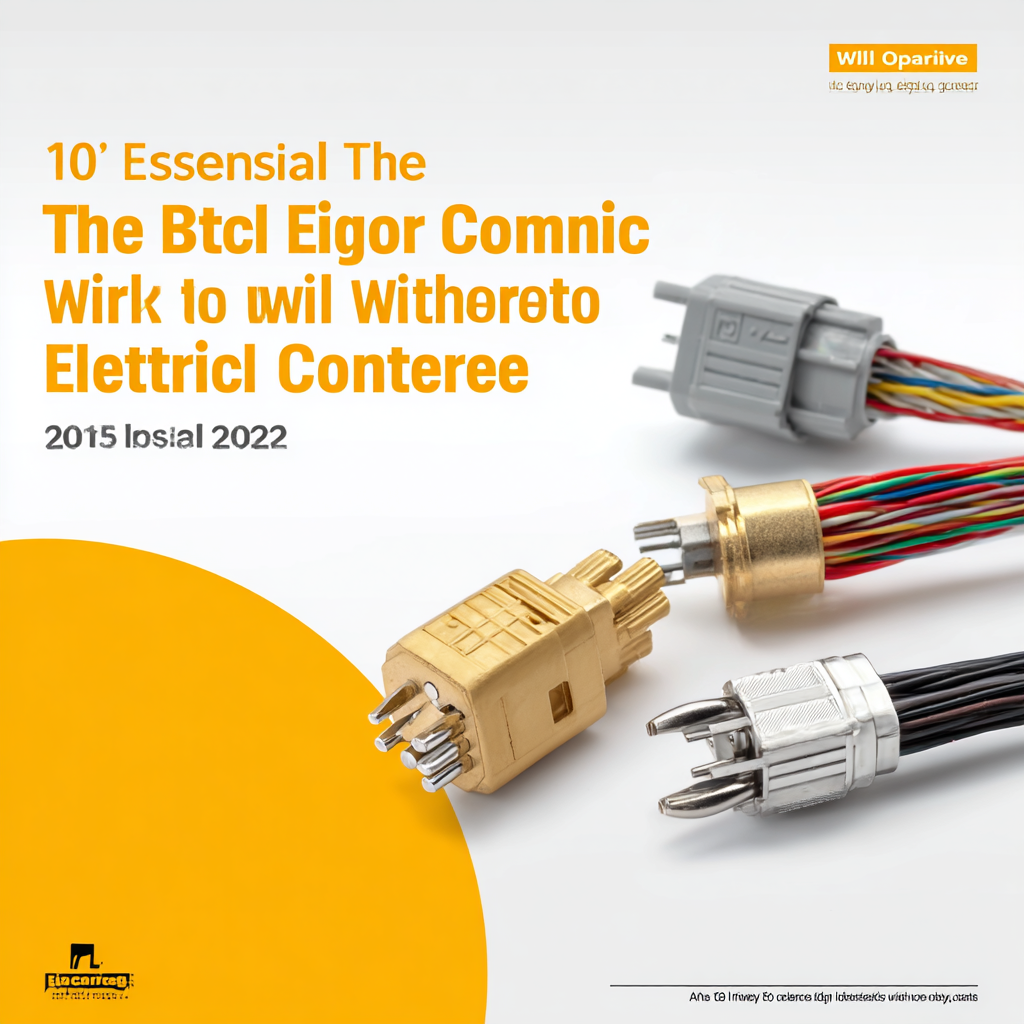 10 Essential Tips for Choosing the Right Electrical Wire Connector in 2023