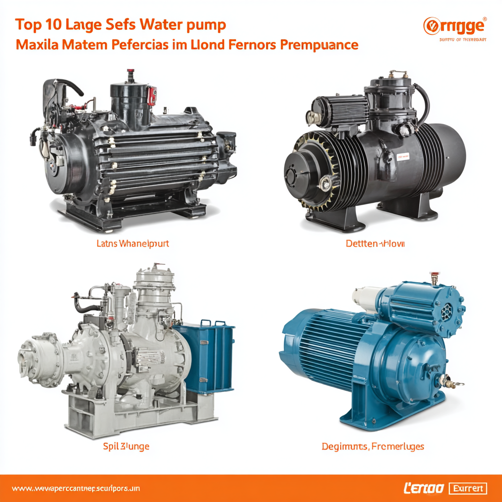 Top 10 Large Water Pumps for Maximum Efficiency and Performance in 2023