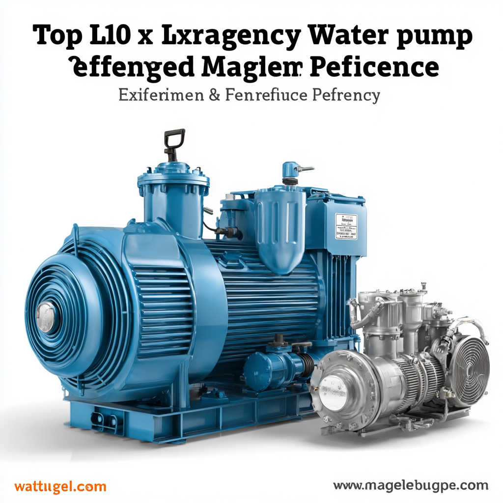 Top 10 Large Water Pumps for Maximum Efficiency and Performance in 2023