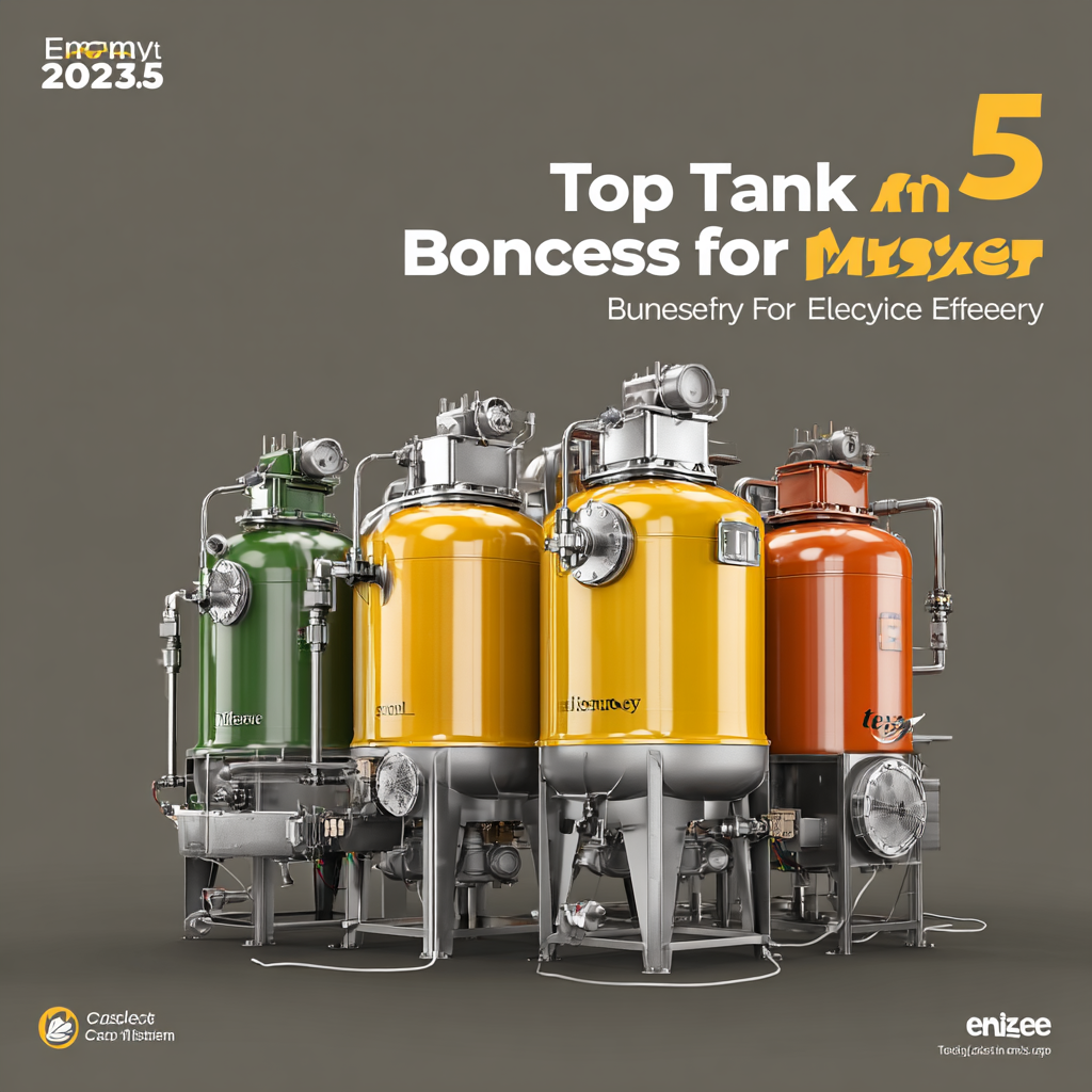 Top 5 Tank Mixers to Boost Your Efficiency in 2025