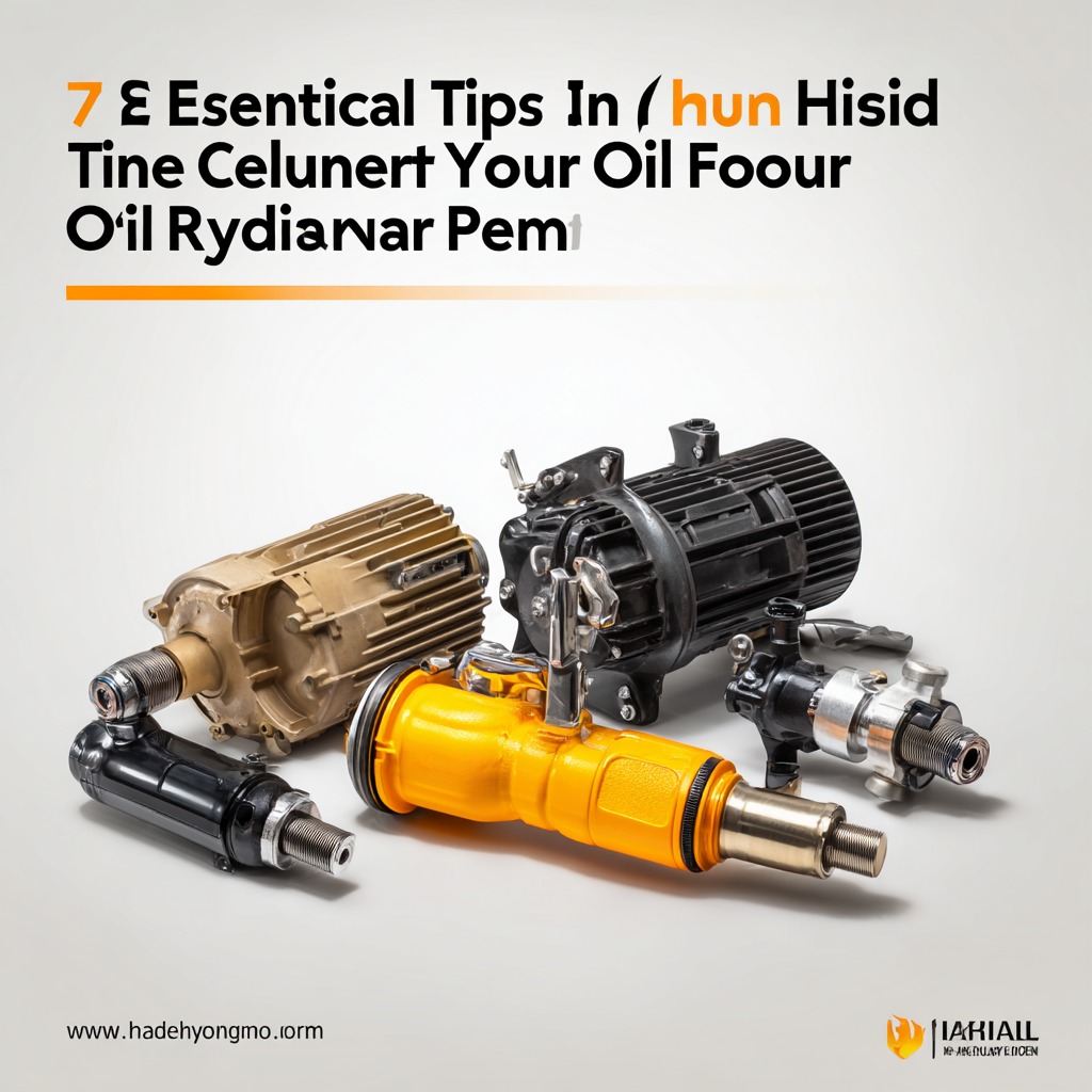 7 Essential Tips for Choosing the Right Hydraulic Oil Pump for Your Needs