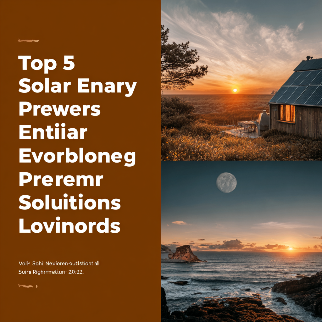 Top 5 Solar Energy Providers for Sustainable Living Solutions