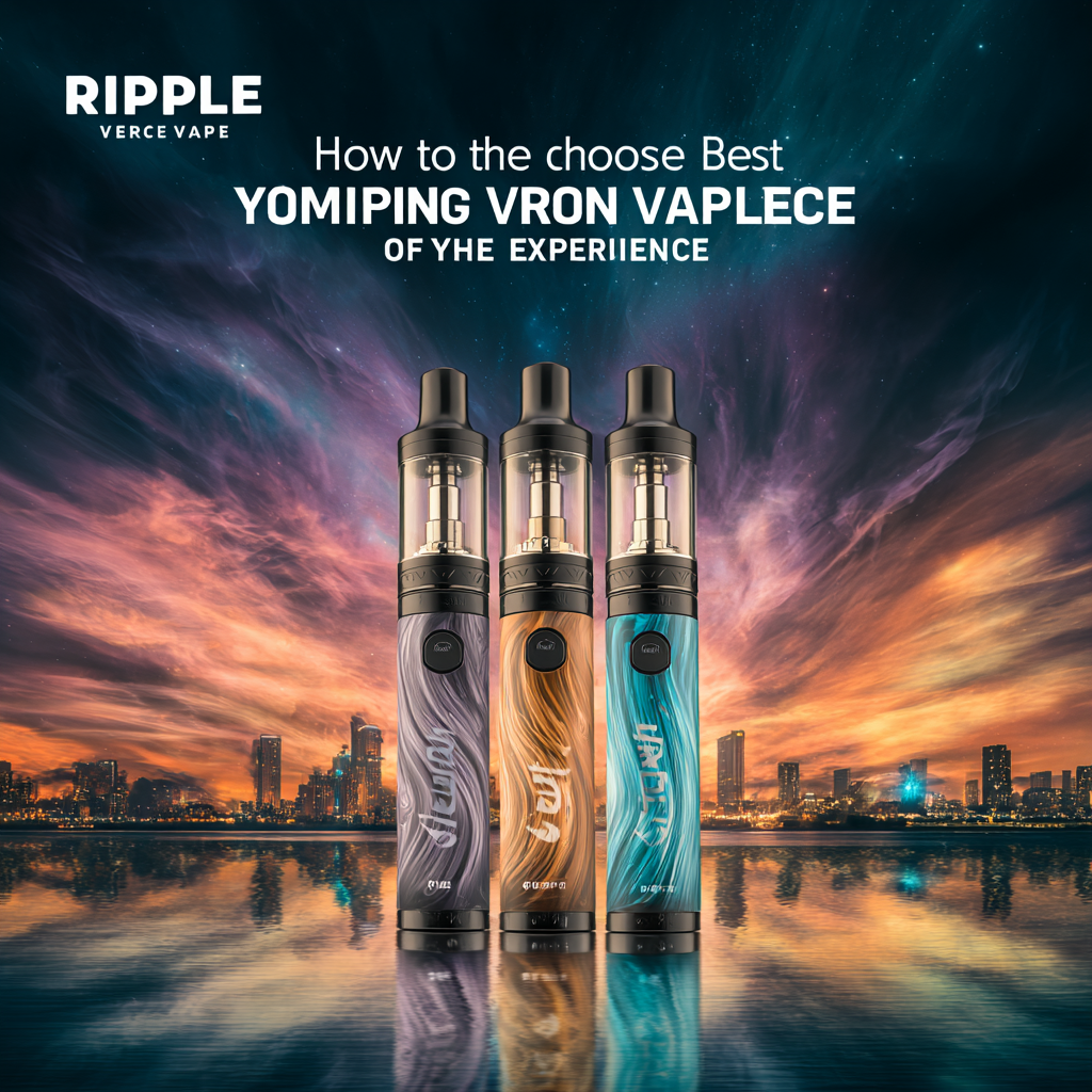 How to Choose the Best Ripple Vape for Your Smoking Experience