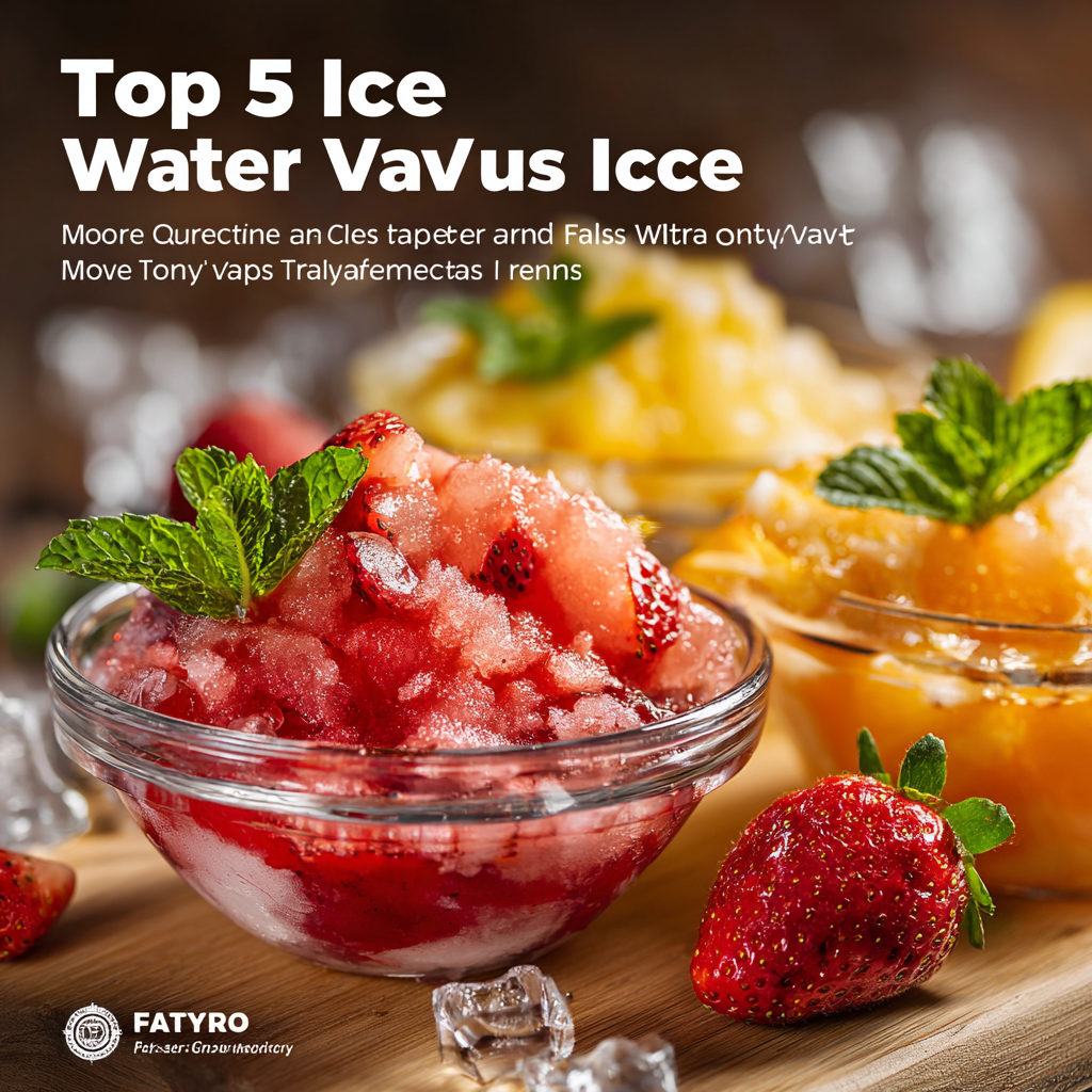 Top 5 Water Ice Vape Flavors You Must Try This Year for Ultimate Refreshment