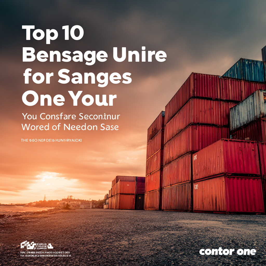 Top 10 Benefits of Using Container One for Your Storage Needs