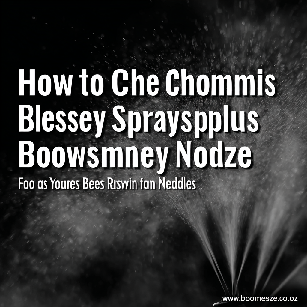 How to Choose the Best Boomless Spray Nozzle for Your Spraying Needs