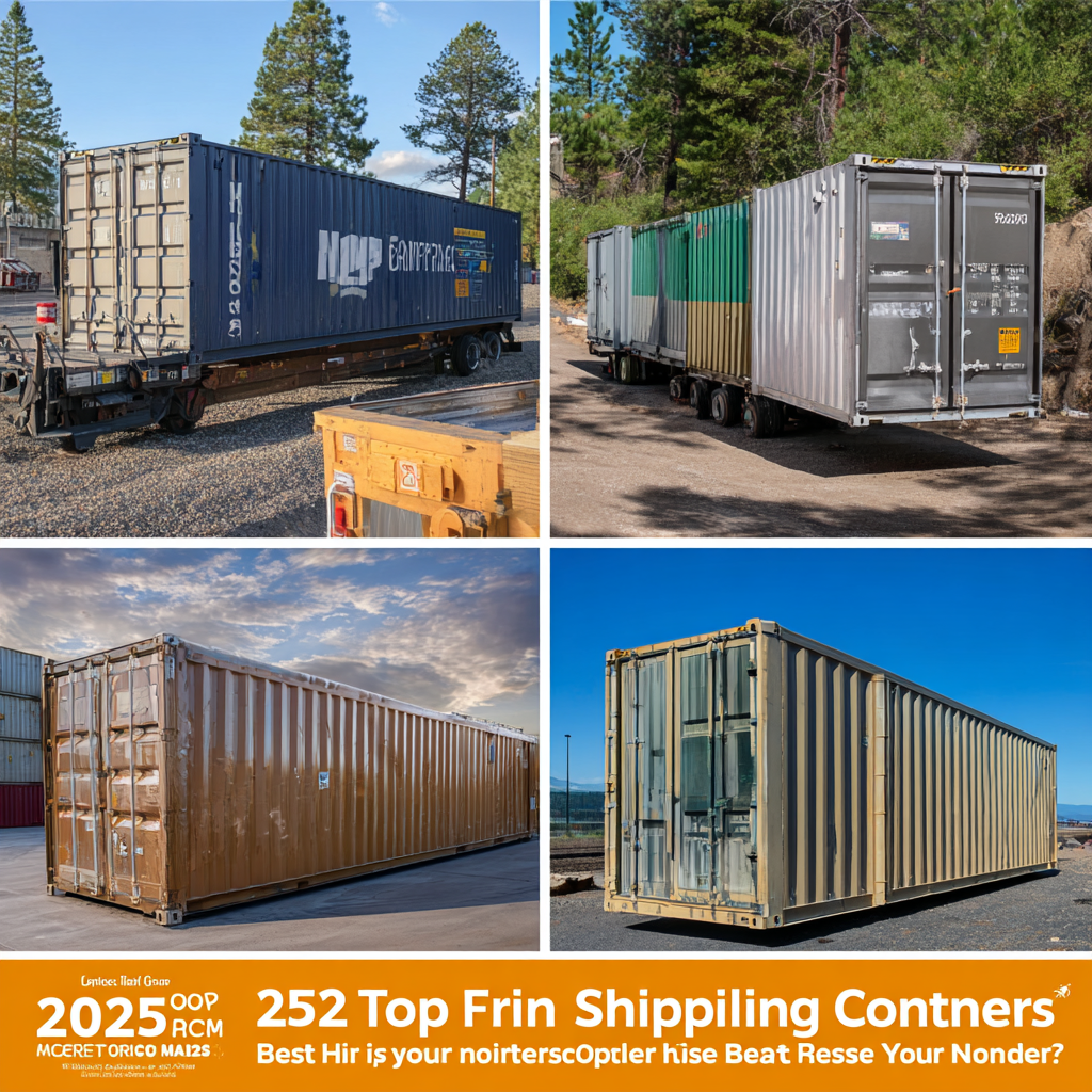 2025 Top 5 One Trip Shipping Containers: Best Choices for Your Needs