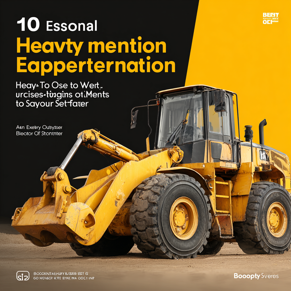 10 Essential Tips for Heavy Equipment Operators to Boost Efficiency and Safety