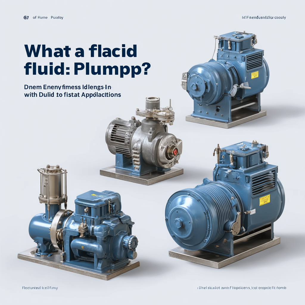 What is a Fluid Pump and How Does Its Efficiency Impact Industrial Applications