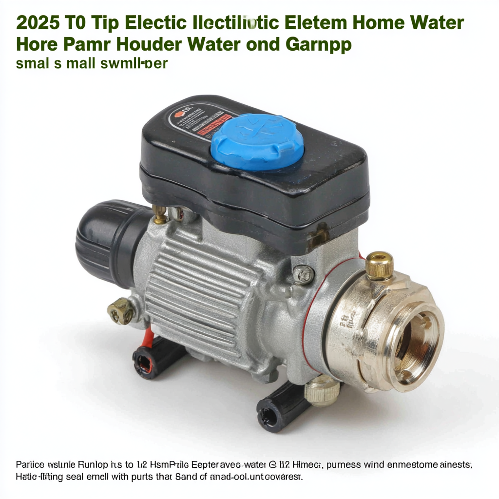 2025 Top 10 Small Electric Water Pumps for Home and Garden Use