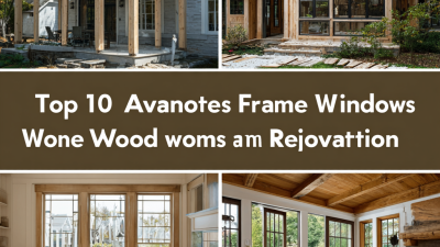 Top 10 Advantages of Wood Frame Windows for Your Home Renovation