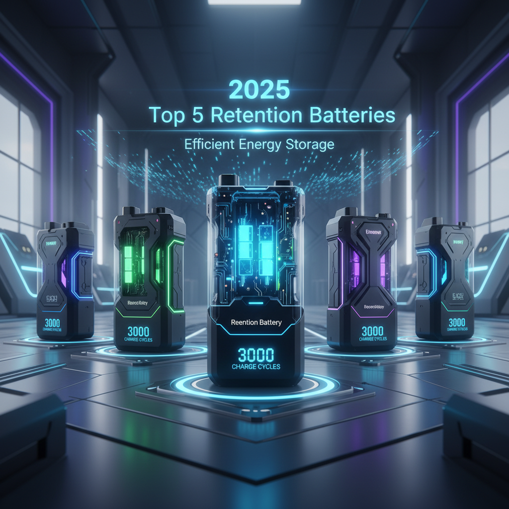 2025 Top 5 Retention Batteries for Efficient Energy Storage with 3000 Charge Cycles