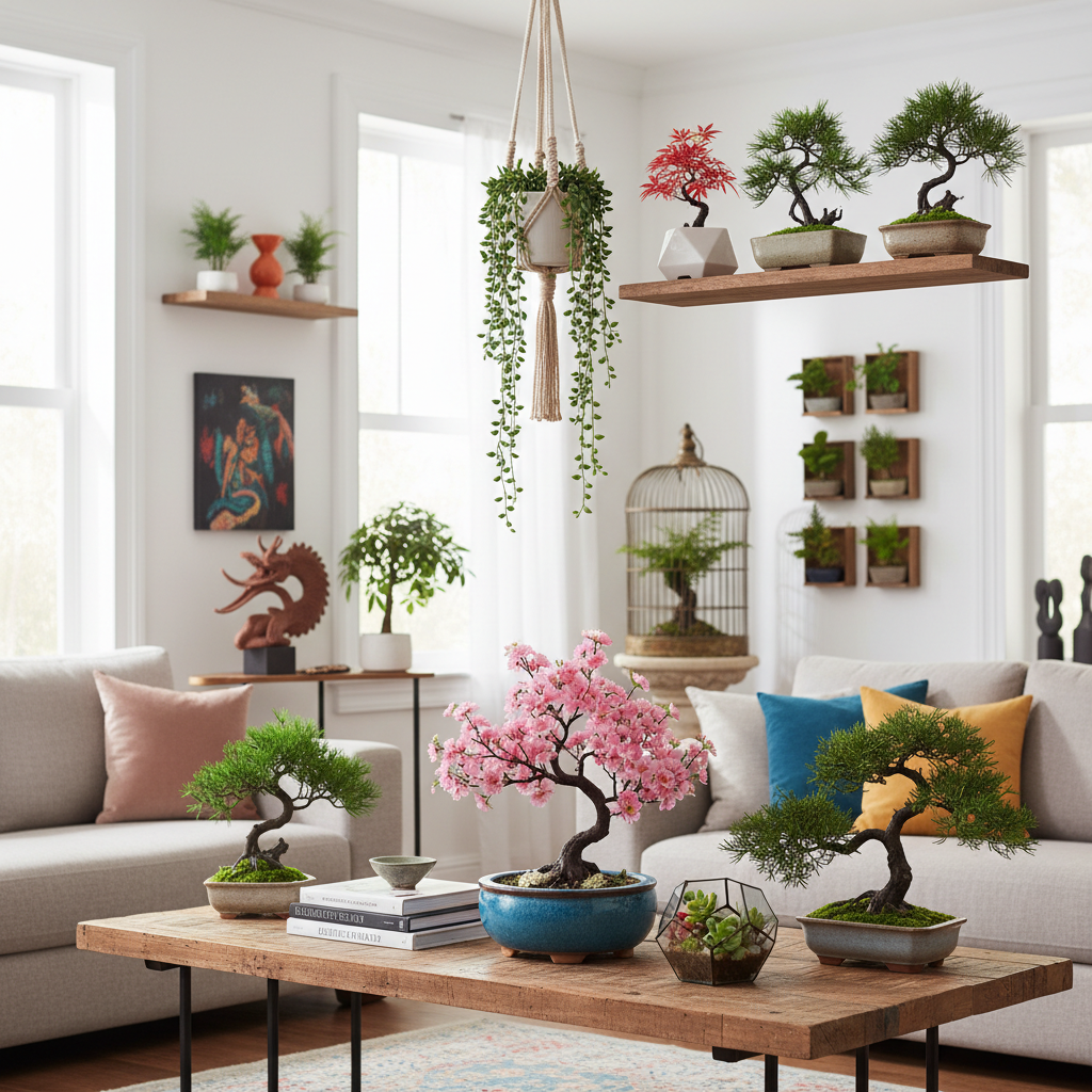 10 Creative Tips for Decorating Your Home with Artificial Plant Bonsai