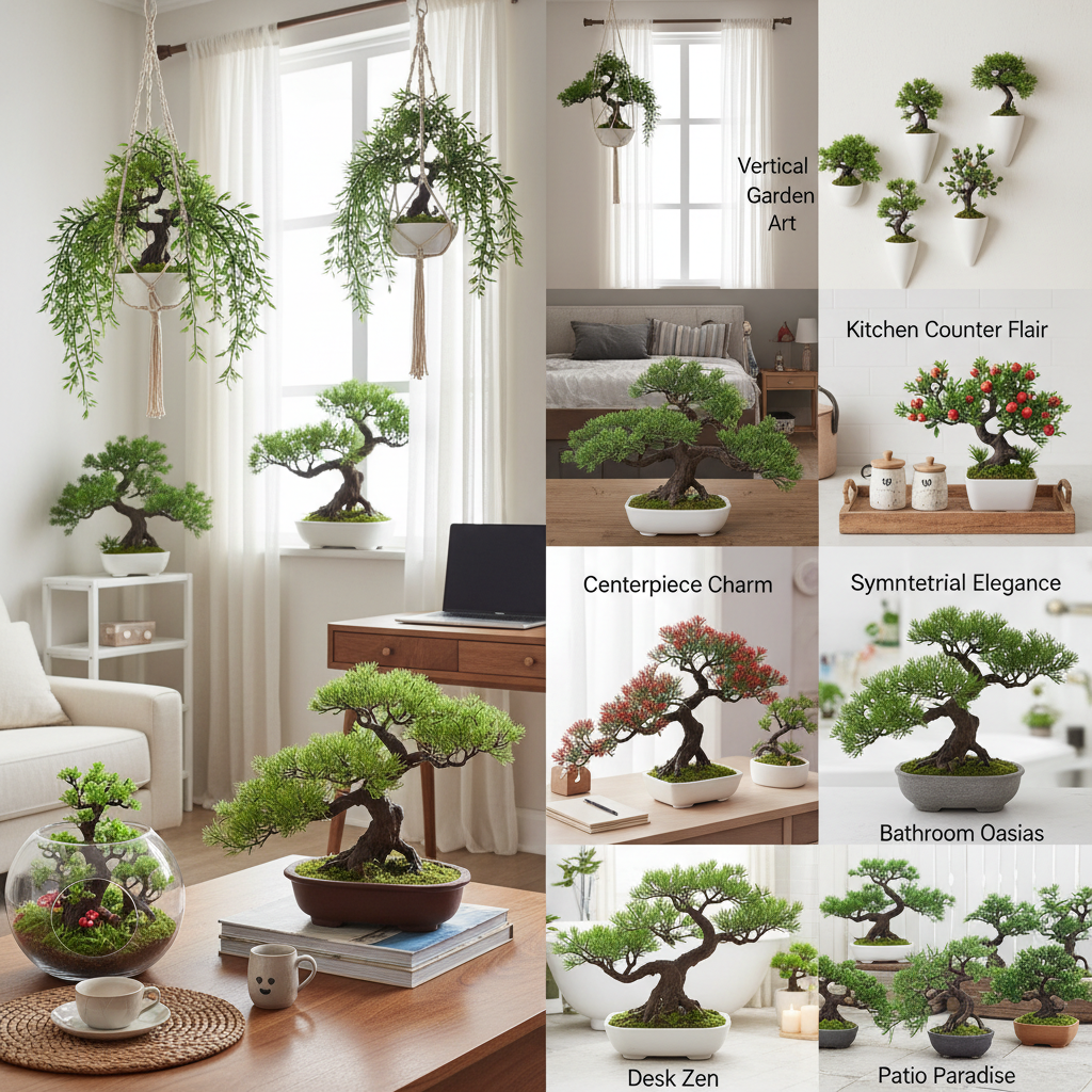 10 Creative Tips for Decorating Your Home with Artificial Plant Bonsai