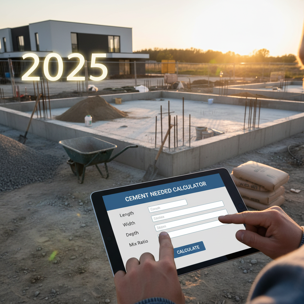 2025 Guide: How to Use a Cement Needed Calculator for Your Projects