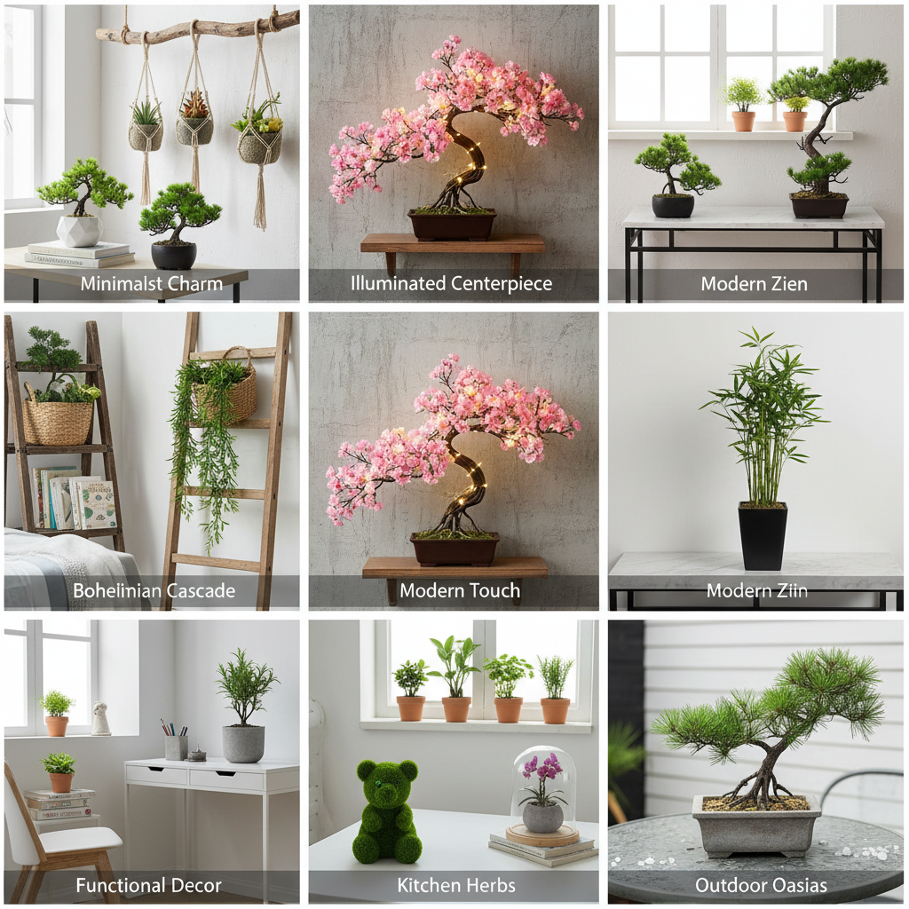 10 Creative Tips for Decorating Your Home with Artificial Plant Bonsai