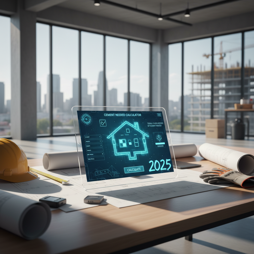 2025 Guide: How to Use a Cement Needed Calculator for Your Projects