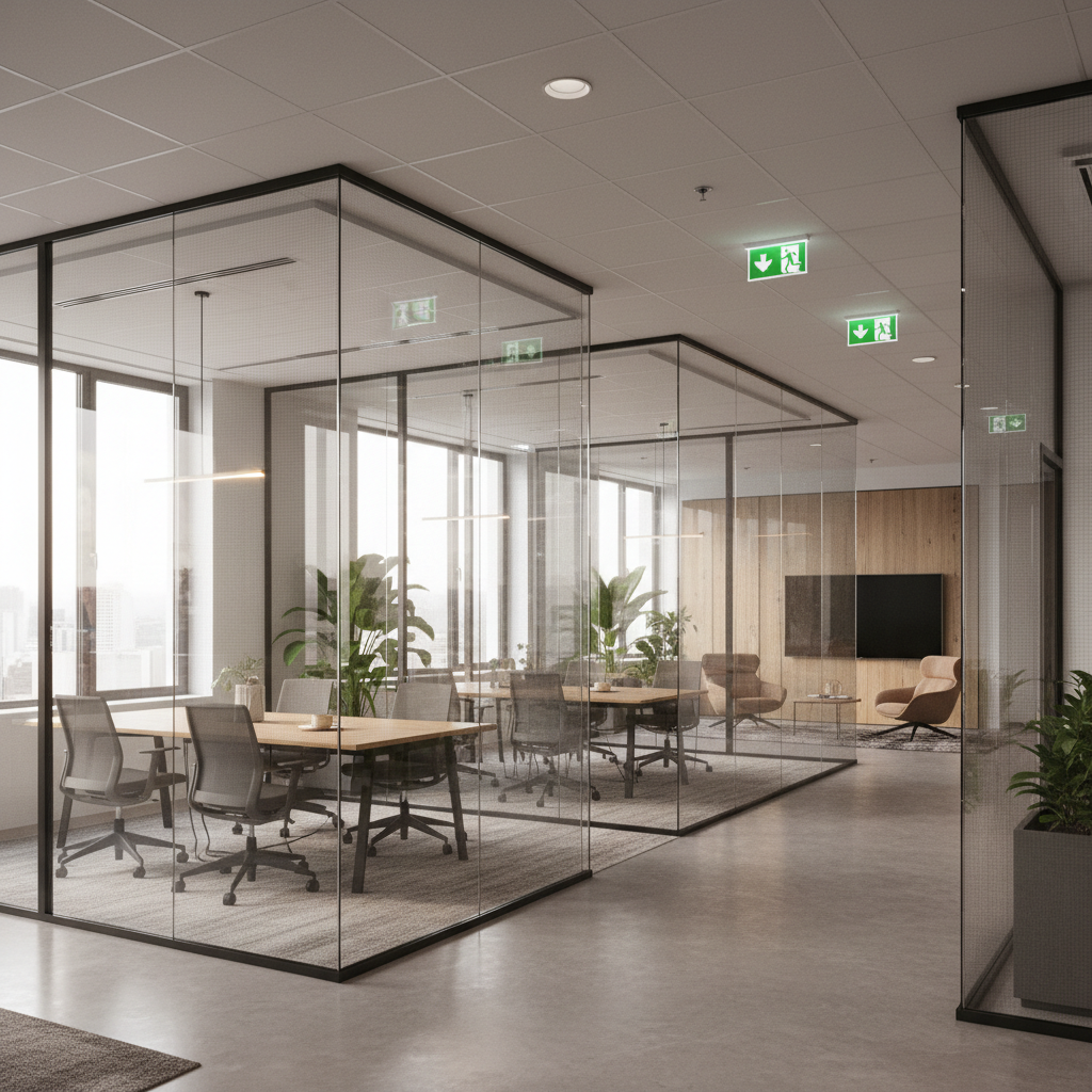 Top 5 Benefits of Fire Rated Glass Partitions for Modern Office Spaces