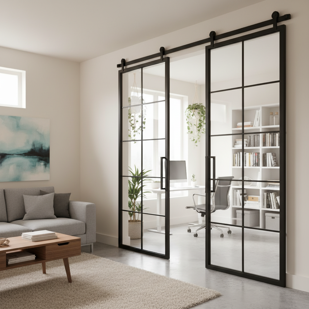 Top 10 Stunning Glass Barn Doors to Transform Your Home Aesthetics