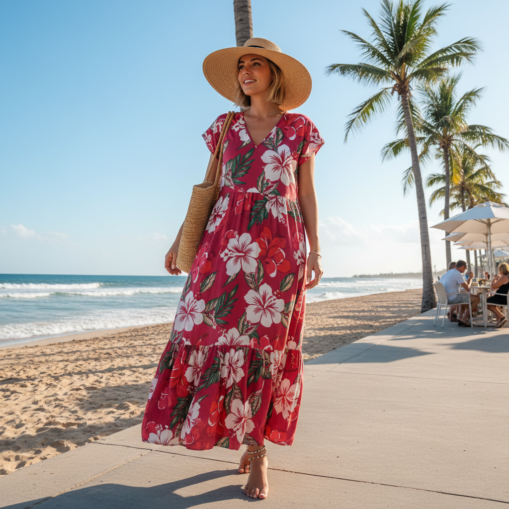 2025 Top 5 Dark Pink Floral Dress Trends You Can't Miss This Summer